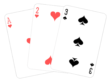 Straight card hand