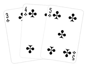 Straight flush card hand